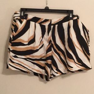 Loft animal print shorts